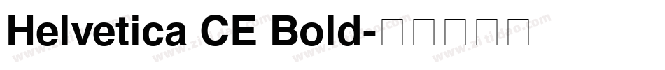 Helvetica CE Bold字体转换